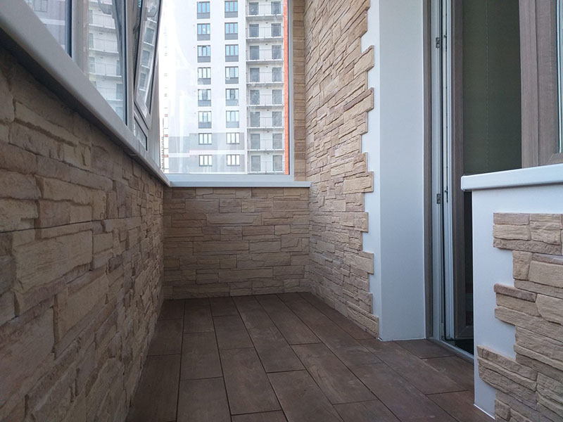 Обшивка балкона